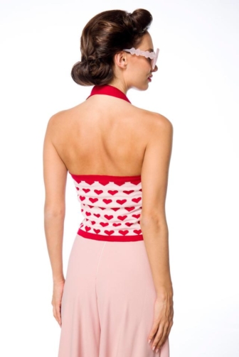 Knit top with collar