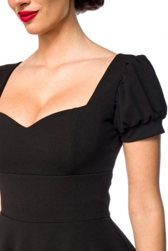 Dress with puff sleeves
