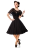 Retro dress with cape