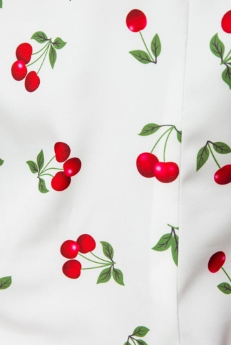 blouse with cherrys