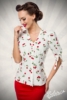blouse with cherrys