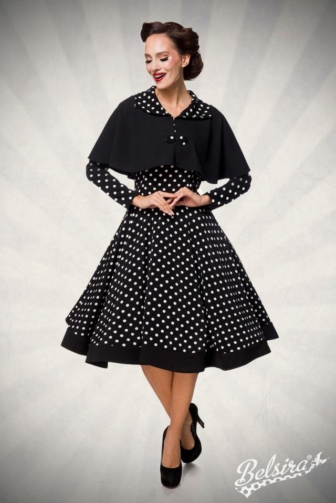 Swing dress with cape